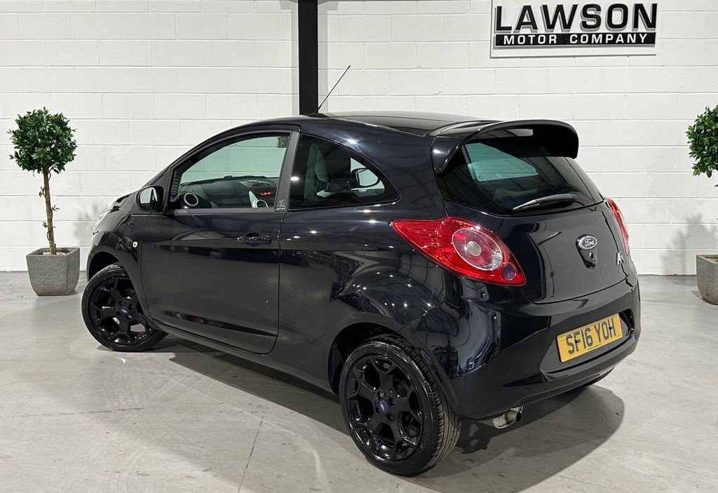 USED 2016 16 FORD KA 1.2 Zetec Black Edition Hatchback 3dr Petrol Manual Euro 6 (s/s) (69 ps) 