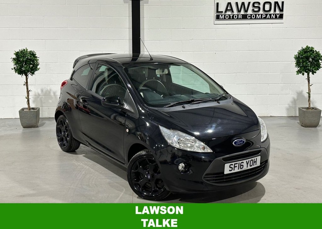 USED 2016 16 FORD KA 1.2 Zetec Black Edition Hatchback 3dr Petrol Manual Euro 6 (s/s) (69 ps) 