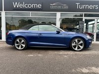 USED 2017 17 AUDI A5 CABRIOLET 2.0 TFSI S line Convertible 2dr Petrol S Tronic quattro Euro 6 (s/s) (252 ps) A BEAUTIFUL EXAMPLE THROUGHOUT