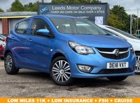 USED 2018 18 VAUXHALL VIVA 1.0i SE Hatchback 5dr Petrol Manual Euro 6 (a/c) (73 ps) LOW MILES 11K + CRUISE + FSH + LOW INSURANCE + AC