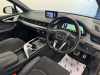 USED 2019 19 AUDI Q7 3.0 TDI V6 45 S line SUV 5dr Diesel Tiptronic quattro Euro 6 (s/s) (231 ps) BLACK DAKOTA LEATHER, SATELLITE NAVIGATION, CLIMATE CONTROL, ALLOY WHEELS, AUTO HOLD, ELECTRIC FOLDING MIRRORS, MULTI FUNCTION STEERING WHEEL, CRUISE CONTROL, ELECTRIC FRONT SEATS, FRONT & REAR PARKING SENSORS, RAIN SENSOR, DIGITAL COCKPIT, APPLE CARPLAY, BLUETOOTH, MATRIX LED LIGHTS,  DAB