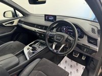 USED 2019 19 AUDI Q7 3.0 TDI V6 45 S line SUV 5dr Diesel Tiptronic quattro Euro 6 (s/s) (231 ps) BLACK DAKOTA LEATHER, SATELLITE NAVIGATION, CLIMATE CONTROL, ALLOY WHEELS, AUTO HOLD, ELECTRIC FOLDING MIRRORS, MULTI FUNCTION STEERING WHEEL, CRUISE CONTROL, ELECTRIC FRONT SEATS, FRONT & REAR PARKING SENSORS, RAIN SENSOR, DIGITAL COCKPIT, APPLE CARPLAY, BLUETOOTH, MATRIX LED LIGHTS,  DAB