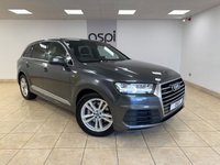 USED 2019 19 AUDI Q7 3.0 TDI V6 45 S line SUV 5dr Diesel Tiptronic quattro Euro 6 (s/s) (231 ps) BLACK DAKOTA LEATHER, SATELLITE NAVIGATION, CLIMATE CONTROL, ALLOY WHEELS, AUTO HOLD, ELECTRIC FOLDING MIRRORS, MULTI FUNCTION STEERING WHEEL, CRUISE CONTROL, ELECTRIC FRONT SEATS, FRONT & REAR PARKING SENSORS, RAIN SENSOR, DIGITAL COCKPIT, APPLE CARPLAY, BLUETOOTH, MATRIX LED LIGHTS,  DAB