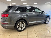 USED 2019 19 AUDI Q7 3.0 TDI V6 45 S line SUV 5dr Diesel Tiptronic quattro Euro 6 (s/s) (231 ps) BLACK DAKOTA LEATHER, SATELLITE NAVIGATION, CLIMATE CONTROL, ALLOY WHEELS, AUTO HOLD, ELECTRIC FOLDING MIRRORS, MULTI FUNCTION STEERING WHEEL, CRUISE CONTROL, ELECTRIC FRONT SEATS, FRONT & REAR PARKING SENSORS, RAIN SENSOR, DIGITAL COCKPIT, APPLE CARPLAY, BLUETOOTH, MATRIX LED LIGHTS,  DAB