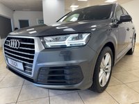 USED 2019 19 AUDI Q7 3.0 TDI V6 45 S line SUV 5dr Diesel Tiptronic quattro Euro 6 (s/s) (231 ps) BLACK DAKOTA LEATHER, SATELLITE NAVIGATION, CLIMATE CONTROL, ALLOY WHEELS, AUTO HOLD, ELECTRIC FOLDING MIRRORS, MULTI FUNCTION STEERING WHEEL, CRUISE CONTROL, ELECTRIC FRONT SEATS, FRONT & REAR PARKING SENSORS, RAIN SENSOR, DIGITAL COCKPIT, APPLE CARPLAY, BLUETOOTH, MATRIX LED LIGHTS,  DAB