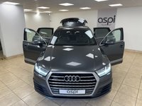 USED 2019 19 AUDI Q7 3.0 TDI V6 45 S line SUV 5dr Diesel Tiptronic quattro Euro 6 (s/s) (231 ps) BLACK DAKOTA LEATHER, SATELLITE NAVIGATION, CLIMATE CONTROL, ALLOY WHEELS, AUTO HOLD, ELECTRIC FOLDING MIRRORS, MULTI FUNCTION STEERING WHEEL, CRUISE CONTROL, ELECTRIC FRONT SEATS, FRONT & REAR PARKING SENSORS, RAIN SENSOR, DIGITAL COCKPIT, APPLE CARPLAY, BLUETOOTH, MATRIX LED LIGHTS,  DAB