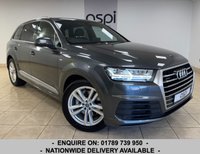 USED 2019 19 AUDI Q7 3.0 TDI V6 45 S line SUV 5dr Diesel Tiptronic quattro Euro 6 (s/s) (231 ps) BLACK DAKOTA LEATHER, SATELLITE NAVIGATION, CLIMATE CONTROL, ALLOY WHEELS, AUTO HOLD, ELECTRIC FOLDING MIRRORS, MULTI FUNCTION STEERING WHEEL, CRUISE CONTROL, ELECTRIC FRONT SEATS, FRONT & REAR PARKING SENSORS, RAIN SENSOR, DIGITAL COCKPIT, APPLE CARPLAY, BLUETOOTH, MATRIX LED LIGHTS,  DAB