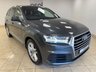 USED 2019 19 AUDI Q7 3.0 TDI V6 45 S line SUV 5dr Diesel Tiptronic quattro Euro 6 (s/s) (231 ps) BLACK DAKOTA LEATHER, SATELLITE NAVIGATION, CLIMATE CONTROL, ALLOY WHEELS, AUTO HOLD, ELECTRIC FOLDING MIRRORS, MULTI FUNCTION STEERING WHEEL, CRUISE CONTROL, ELECTRIC FRONT SEATS, FRONT & REAR PARKING SENSORS, RAIN SENSOR, DIGITAL COCKPIT, APPLE CARPLAY, BLUETOOTH, MATRIX LED LIGHTS,  DAB
