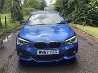 USED 2018 67 BMW 1 SERIES 1.5 116d M Sport Hatchback 5dr Diesel Manual Euro 6 (s/s) (116 ps) ESTORIL BLUE-CLOTH ALCANTARA-BLUETOOTH-SAT NAV-PARKING AID