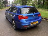 USED 2018 67 BMW 1 SERIES 1.5 116d M Sport Hatchback 5dr Diesel Manual Euro 6 (s/s) (116 ps) ESTORIL BLUE-CLOTH ALCANTARA-BLUETOOTH-SAT NAV-PARKING AID