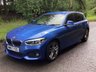 USED 2018 67 BMW 1 SERIES 1.5 116d M Sport Hatchback 5dr Diesel Manual Euro 6 (s/s) (116 ps) ESTORIL BLUE-CLOTH ALCANTARA-BLUETOOTH-SAT NAV-PARKING AID