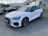 USED 2023 73 AUDI S3 2.0 TFSI Black Edition Sportback 5dr Petrol S Tronic quattro Euro 6 (s/s) (310 ps) 