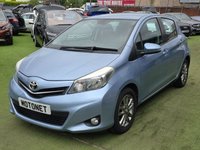USED 2014 14 TOYOTA YARIS 1.33 Dual VVT-i Icon Plus Hatchback 5dr Petrol Multidrive S Euro 5 (99 ps) +++ FREE 12 MONTHS WARRANTY+++