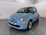 USED 2017 17 FIAT 500 1.2 ECO Pop Star Hatchback 3dr Petrol Manual Euro 6 (s/s) (69 bhp) alloy wheels, A/C, bluetooth