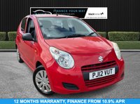 USED 2012 12 SUZUKI ALTO 1.0 12V SZ Hatchback 5dr Petrol Manual Euro 5 (68 ps) HERE AT MOTOR SWITCH YOUR NEW MOTOR IS JUST A SWITCH AWAY WITH THIS SUZUKI ALTO 12V SZ HATCHBACK 5DR 1.0 PETROL MANUAL EURO 5, WHICH COMES WITH A FULL 12 MONTHS NATIONWIDE WARRANTY AND ALSO COMES WITH A FULL 12 MONTHS MOT, THIS VEHICLE WILL ALSO BE FRESHLY SERVICED BEFORE IT LEAVES US TO BRING IT BACK UP TO DATE, WITH 1 OWNER FROM NEW, ALSO COMES WITH 2 KEYS AND HAS LOW MILEAGE, FINANCE AVAILABLE FROM 10.9% APR, DELIVERY AVAILABLE, PART EX WELCOME, FULLY VALETED USING AUTO SMART PRODUCTS