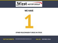 USED 2023 23 VOLKSWAGEN T-CROSS 1.0 TSI Black Edition SUV 5dr Petrol Manual Euro 6 (s/s) (110 ps) - Stunning car with low Mileage