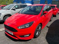 USED 2017 17 FORD FOCUS 1.5 TDCi ST-Line Hatchback 5dr Diesel Manual Euro 6 (s/s) (120 ps) SERVICE HISTORY, SAT NAV, DAB, AUX, USB, 2 KEYS