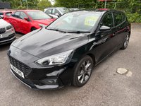 USED 2019 19 FORD FOCUS 1.0T EcoBoost ST-Line Hatchback 5dr Petrol Manual Euro 6 (s/s) (125 ps) SERVICE HISTORY, 2 KEYS, FRONT AND REAR PARKING SENSORS