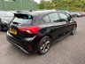 USED 2019 19 FORD FOCUS 1.0T EcoBoost ST-Line Hatchback 5dr Petrol Manual Euro 6 (s/s) (125 ps) SERVICE HISTORY, 2 KEYS, FRONT AND REAR PARKING SENSORS