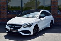 USED 2018 68 MERCEDES-BENZ CLA 2.0 CLA45 AMG Shooting Brake 5dr Petrol SpdS DCT 4MATIC Euro 6 (s/s) (381 ps) PAN ROOF / BUCKETS / NIGHT PK