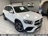 USED 2020 20 MERCEDES-BENZ GLB 2.0 GLB220d AMG Line (Premium) SUV 5dr Diesel 8G-DCT 4MATIC Euro 6 (s/s) (5 Seat) (190 ps) POLAR WHITE / ARTICO LEATHER - DINAMICA MICROFIBRE CLOTH (BLACK / RED STITCHING) AUTOMATIC / ONLY 34353 MILES FROM NEW / ONLY &pound;200 ROAD TAX / APPLE CARPLAY & ANDROID AUTO / WIRELESS CHARGING / TOUCHPAD / REVERSING CAMERA / PARK ASSIST / ELECTRIC TAILGATE / HEATED SEATS / CRUISE CONTROL
