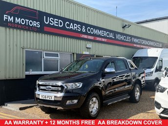 2016 FORD RANGER 3.2 TDCi Limited 1 Pickup Double Cab 4dr Diesel Manual 4WD Euro 5 (s/s) (200 ps)