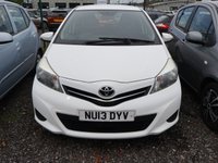 USED 2013 13 TOYOTA YARIS 1.33 Dual VVT-i TR Hatchback 5dr Petrol Manual Euro 5 (101 ps) Due to their age, our 'Golden Oldies' are not eligible for financing and are at a trade price, therefore without warranty however they are usability checked for peace of mind.