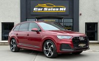 USED 2024 73 AUDI Q7 3.0 TDI V6 45 S Line SUV 5dr Diesel Tiptronic quattro Euro 6 (s/s) (231 ps) 1 OWNER + MATADOR RED + AIR SUSPENSION + REVERSE CAMERA