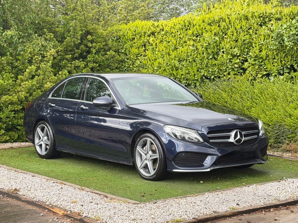 USED 2017 17 MERCEDES-BENZ C-CLASS 1.6 C200d AMG Line (Premium Plus) Saloon 4dr Diesel G-Tronic+ Euro 6 (s/s) (136 ps) PAN ROOF, SAT NAV, H/LEATHER