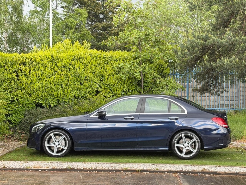 USED 2017 17 MERCEDES-BENZ C-CLASS 1.6 C200d AMG Line (Premium Plus) Saloon 4dr Diesel G-Tronic+ Euro 6 (s/s) (136 ps) PAN ROOF, SAT NAV, H/LEATHER