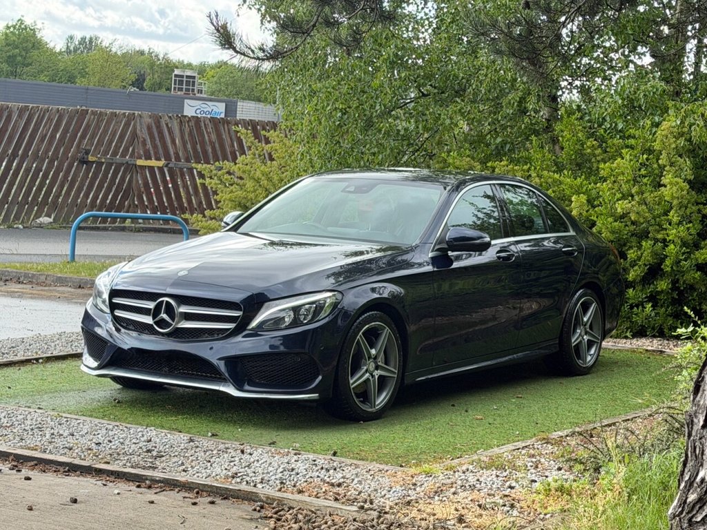 USED 2017 17 MERCEDES-BENZ C-CLASS 1.6 C200d AMG Line (Premium Plus) Saloon 4dr Diesel G-Tronic+ Euro 6 (s/s) (136 ps) PAN ROOF, SAT NAV, H/LEATHER