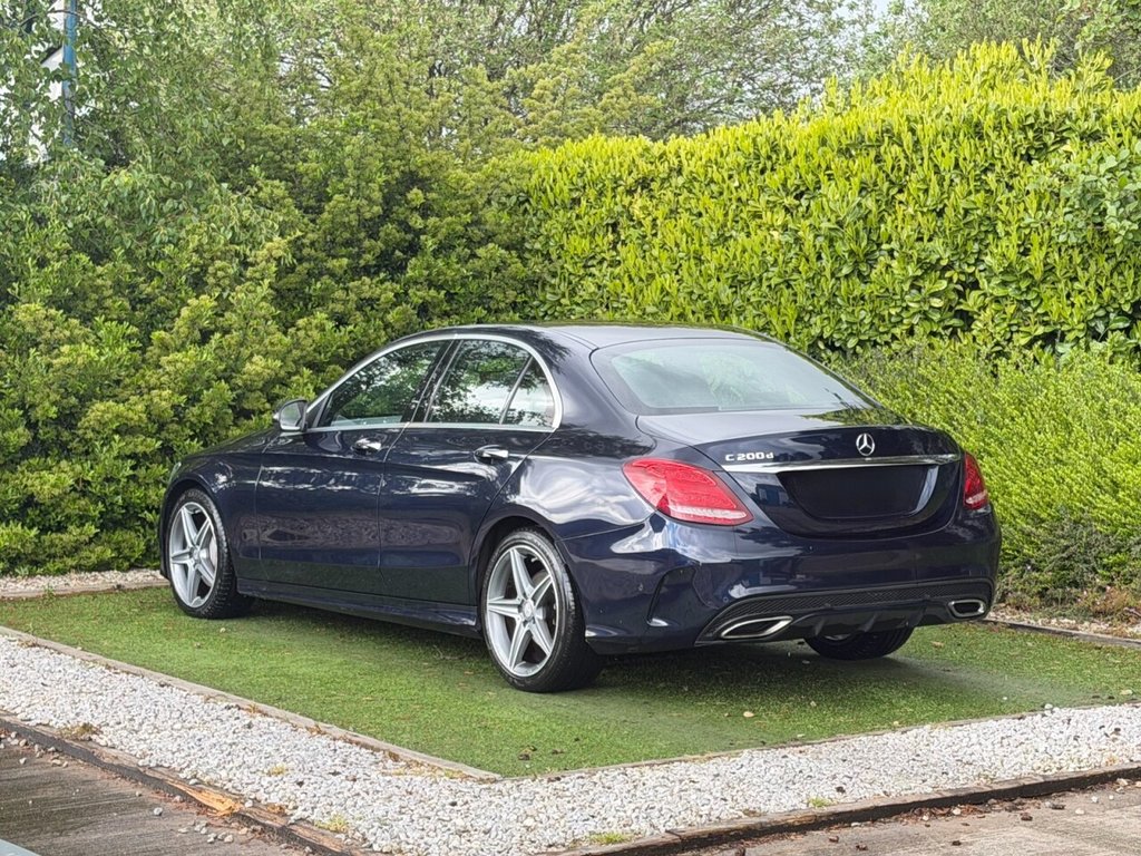 USED 2017 17 MERCEDES-BENZ C-CLASS 1.6 C200d AMG Line (Premium Plus) Saloon 4dr Diesel G-Tronic+ Euro 6 (s/s) (136 ps) PAN ROOF, SAT NAV, H/LEATHER