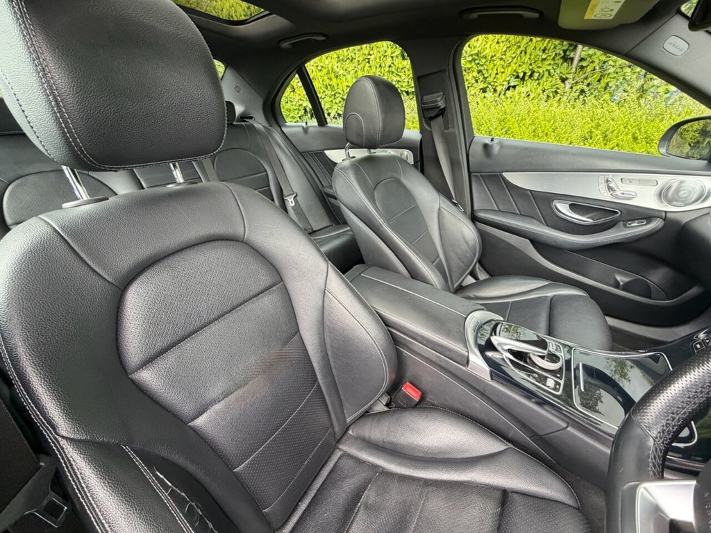 USED 2017 17 MERCEDES-BENZ C-CLASS 1.6 C200d AMG Line (Premium Plus) Saloon 4dr Diesel G-Tronic+ Euro 6 (s/s) (136 ps) PAN ROOF, SAT NAV, H/LEATHER