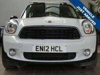 USED 2012 12 MINI COUNTRYMAN 1.6 Cooper D SUV 5dr Diesel Manual ALL4 Euro 5 (s/s) (112 ps) NICE TIDY EXAMPLE CHILI PACK DAB RADIO CD BLUETOOTH PARKING SENSORS 3 OWNER SERVICE HISTORY