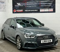 USED 2018 18 AUDI A3 1.5 TFSI CoD Black Edition Sportback 5dr Petrol S Tronic Euro 6 (s/s) (150 ps) 