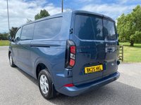 USED 2025 25 FORD TRANSIT CUSTOM 320 LIMITED L2 LWB 2.0 ECOBLUE 136BHP One Company Owner, 19000 Miles, Ford Warranty Till March 2028, Popular High Specification Limited Model In Stunning Chrome Blue!