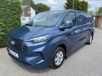 USED 2025 25 FORD TRANSIT CUSTOM 320 LIMITED L2 LWB 2.0 ECOBLUE 136BHP One Company Owner, 19000 Miles, Ford Warranty Till March 2028, Popular High Specification Limited Model In Stunning Chrome Blue!