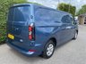 USED 2025 25 FORD TRANSIT CUSTOM 320 LIMITED L2 LWB 2.0 ECOBLUE 136BHP One Company Owner, 19000 Miles, Ford Warranty Till March 2028, Popular High Specification Limited Model In Stunning Chrome Blue!