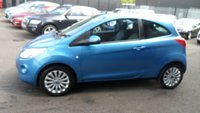 USED 2014 14 FORD KA 1.2 Zetec Hatchback 3dr Petrol Manual Euro 6 (s/s) (69 ps)&pound;35 TAX,FSH,ALLOYS,2 KEYS. LONG MOT,CD STEREO,FRONT FOG LIGHTS