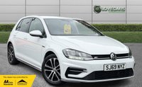 USED 2019 69 VOLKSWAGEN GOLF 1.5 TSI EVO R-Line Hatchback 5dr Petrol Manual Euro 6 (s/s) (150 ps) LONG MOT, FULL VW  SERVICE HISTORY, HPI CLEAR, 2 X KEYS, GENUINE LOW MILEAGE, ABSOLUTELY PRISTINE CONDITION INSIDE AND OUT! R LINE SPEC, AIR CON, CRUISE, FRONT/REAR PARKING SENSORS, SAT NAV!