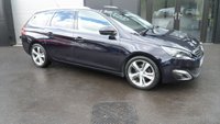 USED 2015 15 PEUGEOT 308 SW 1.2 PureTech Allure Estate 5dr Petrol Manual Euro 6 (s/s) (130 ps)&pound;35 TAX,FSH,SAT-NAV,RECENT CAMBELT KIT. PART EXCHANGE VEHICLE,DRIVES WELL.
