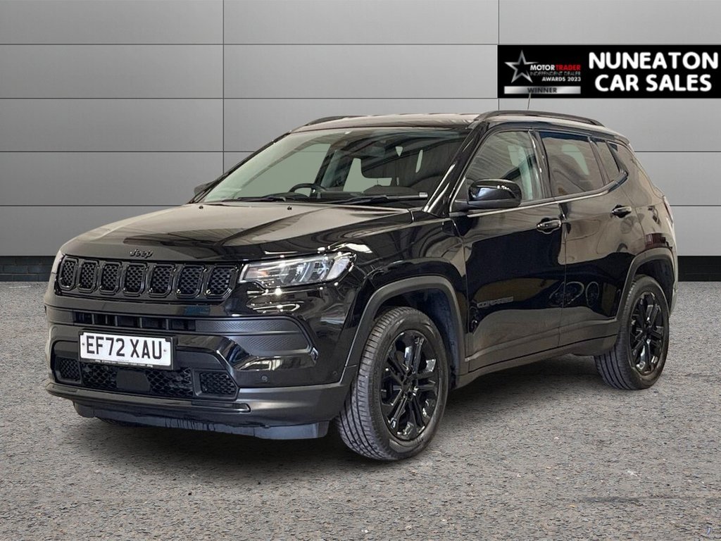 USED 2023 72 JEEP COMPASS 1.3 GSE T4 Night Eagle SUV 5dr Petrol Manual FWD Euro 6 (s/s) (130 ps) HEATED FRONT SEATS AND WHEEL