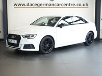 USED 2019 19 AUDI A3 1.0 TFSI 30 Black Edition Saloon 4dr Petrol Manual Euro 6 (s/s) (116 ps) NICE SPECIFICATION AUDI A3 SALOON - COMES WITH A FULL SERVICE HISTORY + VIRTUAL COCKPIT DIGITAL DASH DISPLAY +  TECHNOLOGY PACKAGE ADVANCED + SATELLITE NAVIGATION + BLUETOOTH PHONE AND MEDIA CONNECTIVITY + APPS CONTROL + IN CAR ENTERTAINMENT WITH TOUCH SCREEN MEDIA DISPLAY + AUTOMATIC LED HEADLIGHTS + LANE ASSIST + DAB DIGITAL RADIO + DUAL ZONE CLIMATE CONTROL + AIR CONDITIONING + ECO STOP/START SYSTEM + SELECTABLE DRIVING MODES + PARKING SENSORS + 18 INCH GLOSS BLACK ALLOY WHEELS + AUTOMATIC WI