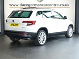 USED 2018 18 SKODA KAROQ 1.5 TSI Edition SUV 5dr Petrol Manual Euro 6 (s/s) (150 ps) HIGH SPECIFICATION KAROQ - COMES WITH A FULL SERVICE HISTORY + PANORAMIC GLASS SUNROOF + SATELLITE NAVIGATION +  DAB DIGITAL RADIO + BLUETOOTH CONNECTIVITY + APPS CONTROL + IN CAR ENTERTAINMENT WITH TOUCH SCREEN MEDIA DISPLAY + LEATHER MULTI FUNCTION STEERING WHEEL + AUTOMATIC FULL LED HEADLIGHTS + LED DAY TIME RUNNING LIGHTS + HILL HOLD START ASSIST + ECO START / STOP FUNCTION + ADAPTIVE CRUISE CONTROL + SELECTABLE DRIVING MODES + FRONT AND REAR PARKING SENSORS + PRIVACY GLASS + DUAL ZONE CLIMA