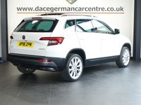 USED 2018 18 SKODA KAROQ 1.5 TSI Edition SUV 5dr Petrol Manual Euro 6 (s/s) (150 ps) HIGH SPECIFICATION KAROQ - COMES WITH A FULL SERVICE HISTORY + PANORAMIC GLASS SUNROOF + SATELLITE NAVIGATION +  DAB DIGITAL RADIO + BLUETOOTH CONNECTIVITY + APPS CONTROL + IN CAR ENTERTAINMENT WITH TOUCH SCREEN MEDIA DISPLAY + LEATHER MULTI FUNCTION STEERING WHEEL + AUTOMATIC FULL LED HEADLIGHTS + LED DAY TIME RUNNING LIGHTS + HILL HOLD START ASSIST + ECO START / STOP FUNCTION + ADAPTIVE CRUISE CONTROL + SELECTABLE DRIVING MODES + FRONT AND REAR PARKING SENSORS + PRIVACY GLASS + DUAL ZONE CLIMA