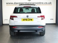 USED 2018 18 SKODA KAROQ 1.5 TSI Edition SUV 5dr Petrol Manual Euro 6 (s/s) (150 ps) HIGH SPECIFICATION KAROQ - COMES WITH A FULL SERVICE HISTORY + PANORAMIC GLASS SUNROOF + SATELLITE NAVIGATION +  DAB DIGITAL RADIO + BLUETOOTH CONNECTIVITY + APPS CONTROL + IN CAR ENTERTAINMENT WITH TOUCH SCREEN MEDIA DISPLAY + LEATHER MULTI FUNCTION STEERING WHEEL + AUTOMATIC FULL LED HEADLIGHTS + LED DAY TIME RUNNING LIGHTS + HILL HOLD START ASSIST + ECO START / STOP FUNCTION + ADAPTIVE CRUISE CONTROL + SELECTABLE DRIVING MODES + FRONT AND REAR PARKING SENSORS + PRIVACY GLASS + DUAL ZONE CLIMA