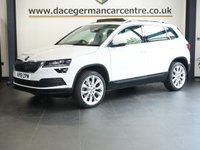 USED 2018 18 SKODA KAROQ 1.5 TSI Edition SUV 5dr Petrol Manual Euro 6 (s/s) (150 ps) HIGH SPECIFICATION KAROQ - COMES WITH A FULL SERVICE HISTORY + PANORAMIC GLASS SUNROOF + SATELLITE NAVIGATION +  DAB DIGITAL RADIO + BLUETOOTH CONNECTIVITY + APPS CONTROL + IN CAR ENTERTAINMENT WITH TOUCH SCREEN MEDIA DISPLAY + LEATHER MULTI FUNCTION STEERING WHEEL + AUTOMATIC FULL LED HEADLIGHTS + LED DAY TIME RUNNING LIGHTS + HILL HOLD START ASSIST + ECO START / STOP FUNCTION + ADAPTIVE CRUISE CONTROL + SELECTABLE DRIVING MODES + FRONT AND REAR PARKING SENSORS + PRIVACY GLASS + DUAL ZONE CLIMA
