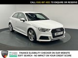 USED 2018 67 AUDI A3 1.5 TFSI CoD S line Hatchback 3dr Petrol Manual Euro 6 (s/s) (150 ps) MAIN DEALER HISTORY + SAT NAV