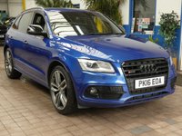 USED 2016 16 AUDI SQ5 3.0 BiTDI V6 Plus SUV 5dr Diesel Tiptronic quattro Euro 6 (s/s) (340 ps) Excellent Condition Service History, Lady Owner Sat Nav, Heated Leather Seats Parking Camera Cruise Control Parking Sensors CAZ & ULEZ Exempt