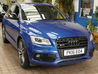 USED 2016 16 AUDI SQ5 3.0 BiTDI V6 Plus SUV 5dr Diesel Tiptronic quattro Euro 6 (s/s) (340 ps) Excellent Condition Service History, Lady Owner Sat Nav, Heated Leather Seats Parking Camera Cruise Control Parking Sensors CAZ & ULEZ Exempt